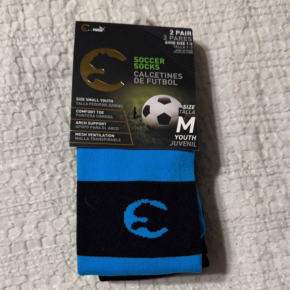 ProCat by Puma Youth Soccer Socks - Black and Blue